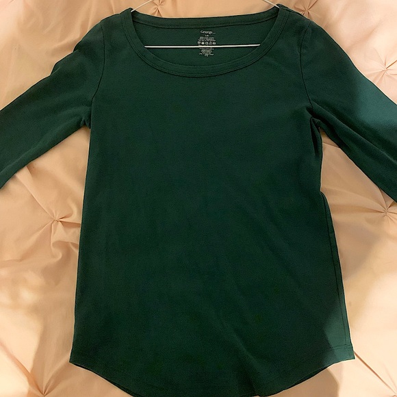 basic dark green long sleeve - Picture 2 of 4